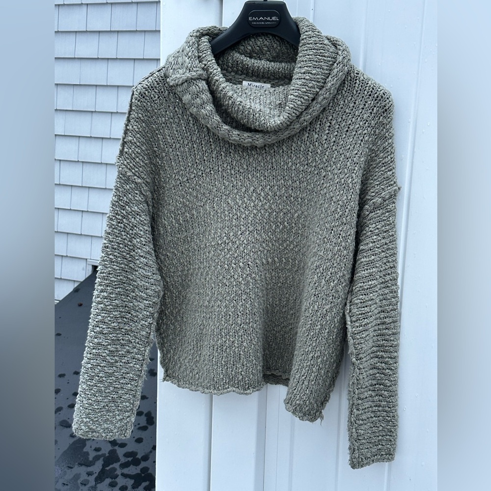 Miracle Women's Cozy Knit Cowl Neck Sweater